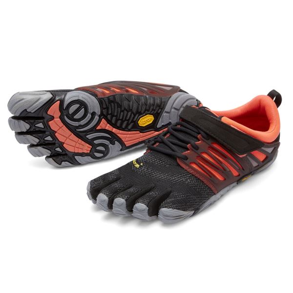 Zapatillas Deportivos Vibram V-Train Mujer Negras Coral Gris | 6809-UBDKA