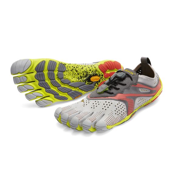 Zapatillas Running Vibram V-Run Mujer Blancas Gris | 4073-TUJVI