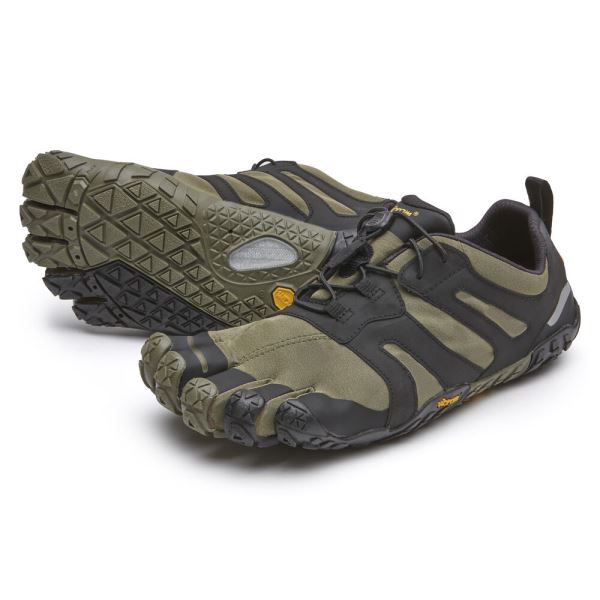 Zapatillas Running Vibram V-T 2.0 Hombre Verde Oscuro Negras | 8672-ZJIBV