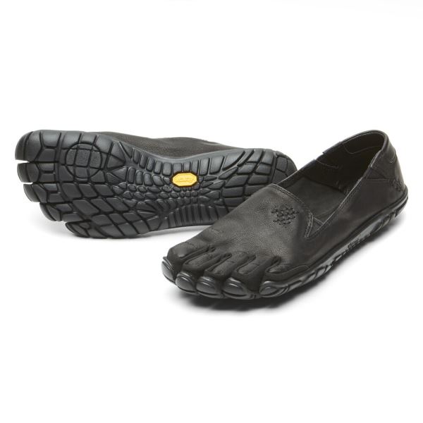 Zapatos Casuales Vibram CVT-Cuero Mujer Negras | 5647-BFOVM