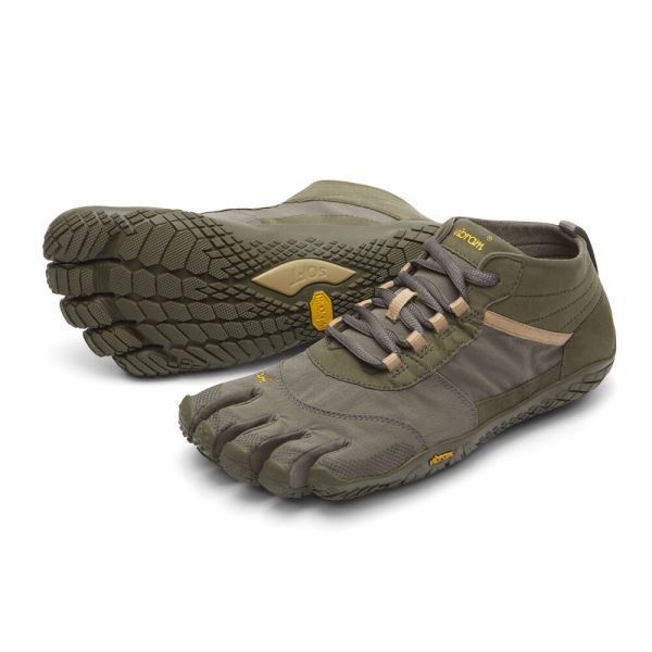 Zapatos De Senderismo Vibram V-Trek Hombre Gris Oscuro | 0251-GCQIS