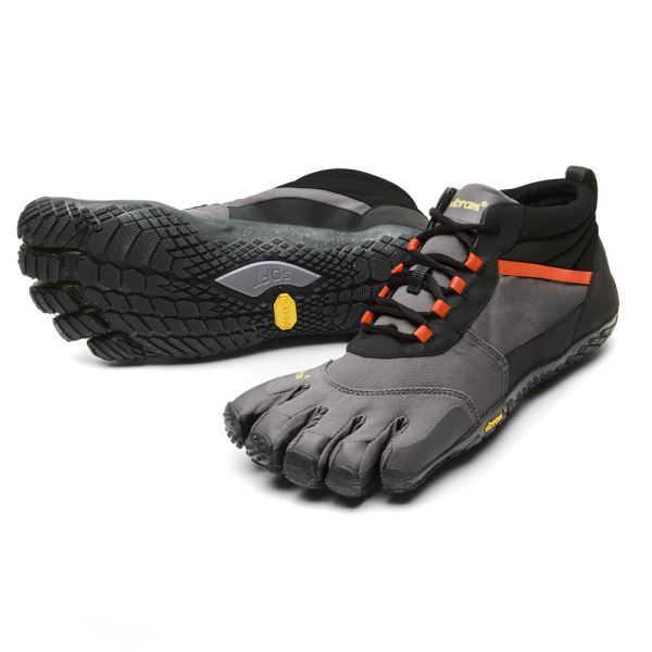 Zapatos De Senderismo Vibram V-Trek Insulated Hombre Negras Gris Rojas | 4105-UCLSZ