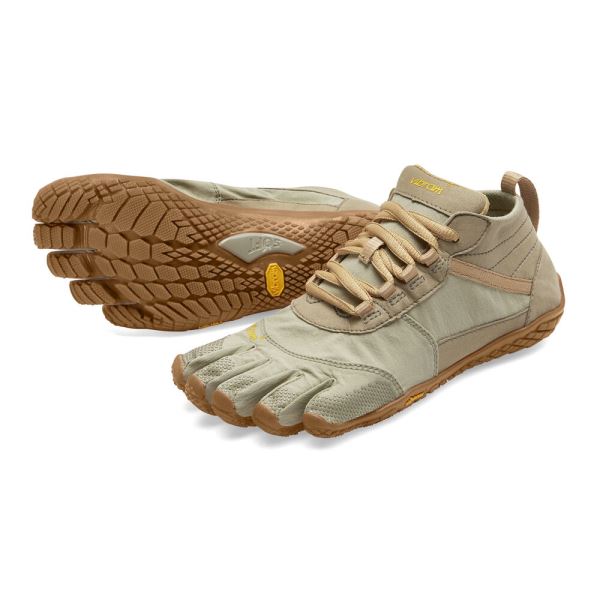 Zapatos De Senderismo Vibram V-Trek Mujer Kaki | 5103-TMJRU