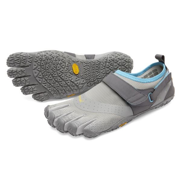 Zapatos de Agua Vibram V-Aqua Mujer Gris Claro Azules | 0516-VJPSC